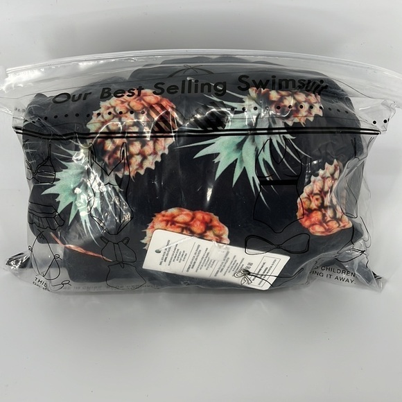 Summer Mae High Waisted Tummy Control Pineapple Bikini New with tags! - Picture 9 of 10